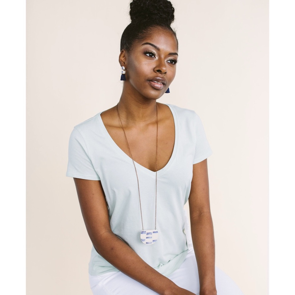 Dash Eclipse Statement Necklace Black & White - image 4